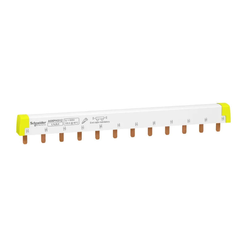 Acti9 iC60 - peigne à dents - 3P - 100A - 12 modules de 18mm - A9XPH312 Schneider Electric