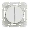 Odace - double va-et-vient - blanc - connexion rapide - griffes montées - S525214 Schneider Electric