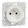 Odace - prise de courant 2P+T - blanc - 4 connexions rapides par pôle - S520049 Schneider Electric