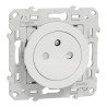 Odace - prise de courant 2P+T affleurante - blanc - S520052 Schneider Electric