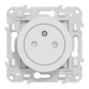 Odace - prise de courant 2P+T affleurante - blanc - S520052 Schneider Electric