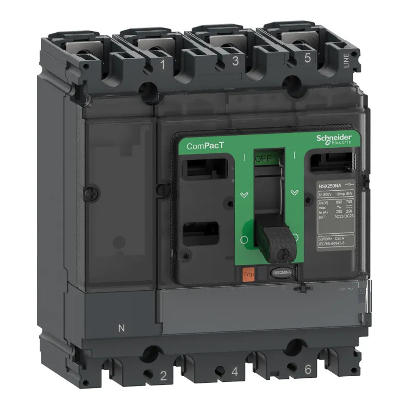 ComPacT NSX160NA - Interrupteur-Sectionneur - 160A - 4P - montage fixe - C164160S Schneider Electric