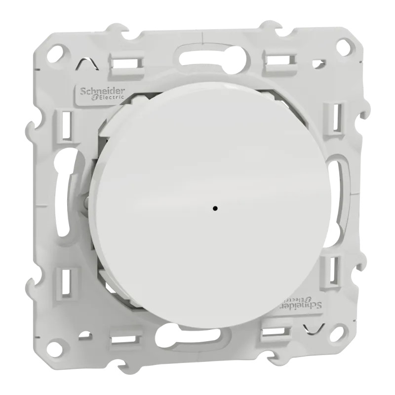 Wiser Odace - variateur poussoir - 2 fils - zigbee - blanc - S520522W Schneider Electric