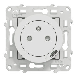 Odace - prise affleurante + USB C 10.5W - blanc - S520089 Schneider Electric