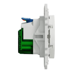 Odace - prise affleurante + USB C 10.5W - blanc - S520089 Schneider Electric