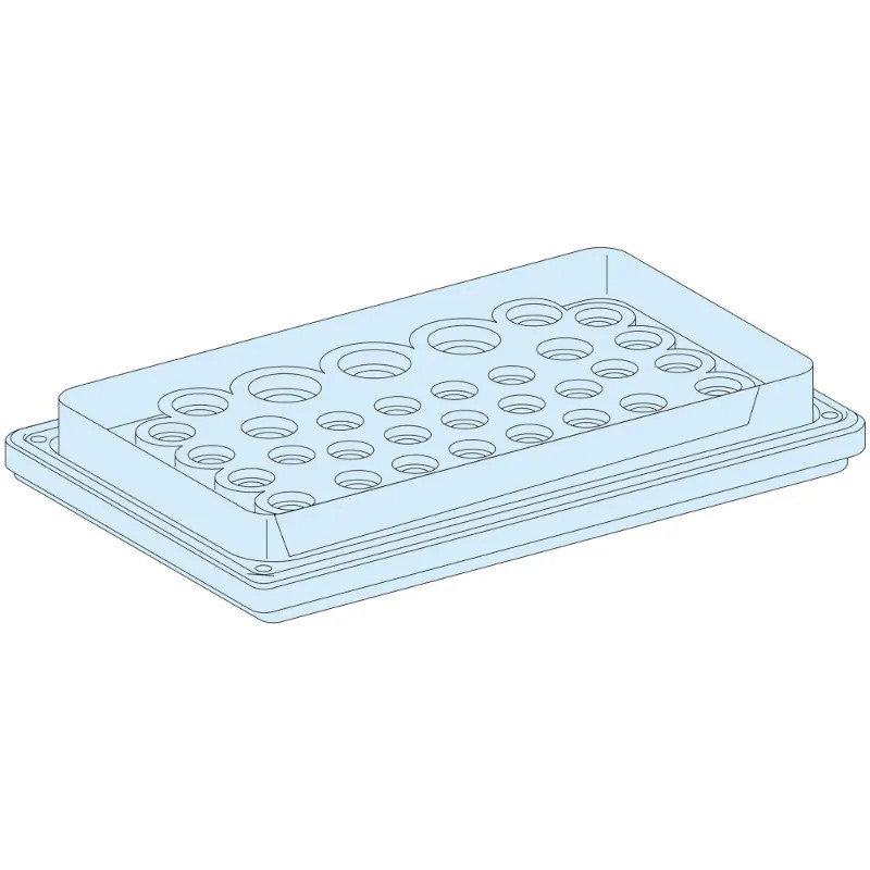 PrismaSeT G - Plaque passe-câbles montage direct - 39 entrées - LVS08898 Schneider Electric