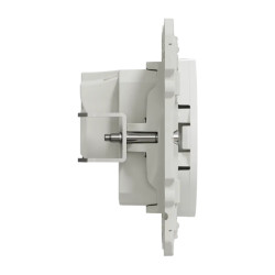 Odace - prise de courant 2P - blanc - griffes montées - connexion à vis - S525033 Schneider Electric