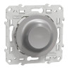 Wiser Odace - variateur rotatif LED - 2 fils - zigbee - alu - S530513W Schneider Electric