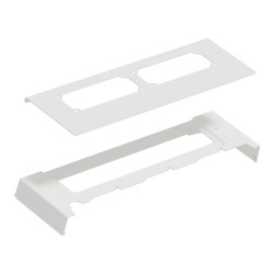 PrismaSeT G - Plaque passe-câble découpée sur toit bandeau vert - L600 - LVS08854 Schneider Electric