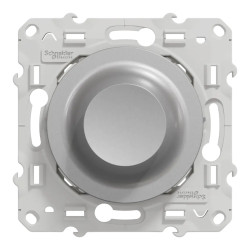 Wiser Odace - variateur rotatif LED - 2 fils - zigbee - alu - S530513W Schneider Electric