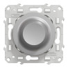 Wiser Odace - variateur rotatif LED - 2 fils - zigbee - alu - S530513W Schneider Electric