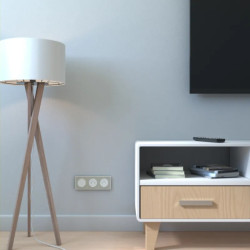 Odace - obturateur - blanc - griffes montées - S525666 Schneider Electric