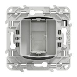 Odace - prise RJ45 - blanc - sans connecteur (empreinte Infraplus) - S520400 Schneider Electric
