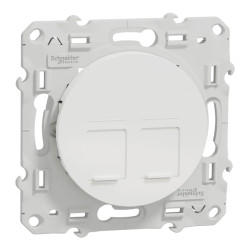 ODACE DBL RJ45 SS CON BLC - S520410 Schneider Electric