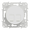 ODACE DBL RJ45 SS CON BLC - S520410 Schneider Electric