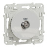 Odace - prise satellite - blanc - type F à visser - S520446 Schneider Electric