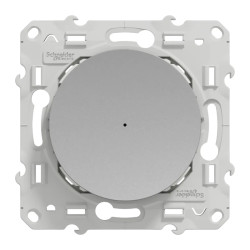 Wiser Odace - variateur poussoir - 2 fils - zigbee - alu - S530522W Schneider Electric