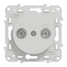 Odace - prise multiservice - blanc - griffes montées - S520457 Schneider Electric