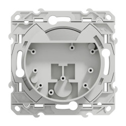 Odace - prise multiservice - blanc - griffes montées - S520457 Schneider Electric