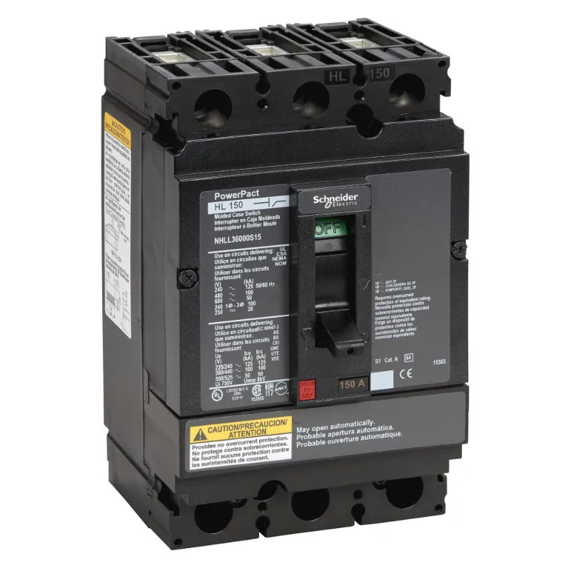 PowerPact - interrupteursectionneur - avec bornes - 150 A - 3P - NHLL36000S15 Schneider Electric