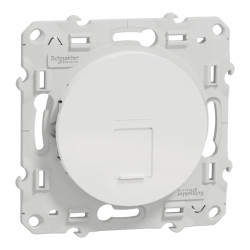 Odace - prise RJ45 cat. 6a STP - grade 3 TV (+multimédia) - blanc - S520477 Schneider Electric