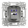 Odace - prise RJ45 cat. 6a STP - grade 3 TV (+multimédia) - blanc - S520477 Schneider Electric