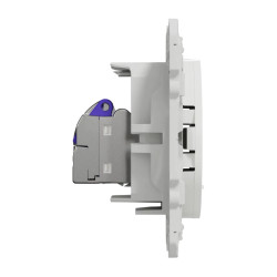 Odace - prise RJ45 cat. 6a STP - grade 3 TV (+multimédia) - blanc - S520477 Schneider Electric