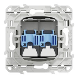 ODACE DBL RJ45 CAT6 UTP BLC - S520485 Schneider Electric