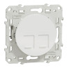 Odace - prise double RJ45 cat.6 STP - grade 2TV min à grade 3TV - blanc - S520486 Schneider Electric