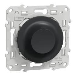 Wiser Odace - variateur rotatif LED - 2 fils - zigbee - anthracite - S540513W Schneider Electric