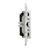 Odace - conjoncteur en T - blanc - 8 contacts - S520496 Schneider Electric