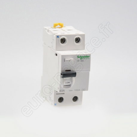 Residual Current Circuit Breaker ilD  - A9R12263 - IID 2P 63A 100MA AC