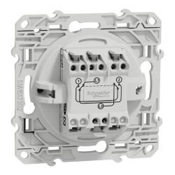 Odace - permutateur - aluminium - 10A - S530205 Schneider Electric