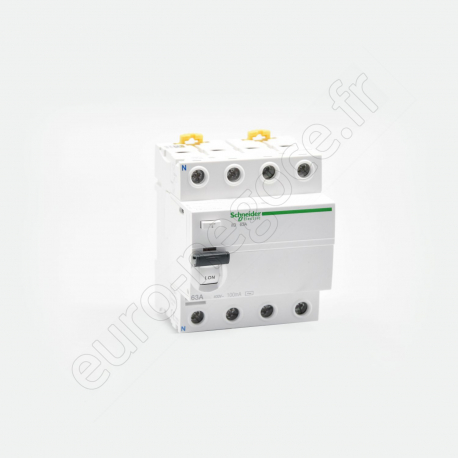 Residual Current Circuit Breaker ilD  - A9R12480 - ACTI9 IID 4P 80A 100MA AC