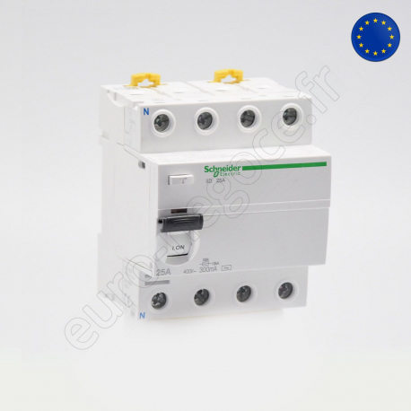 Residual Current Circuit Breaker ilD  - A9R14425 - IID 4P 25A 300MA AC