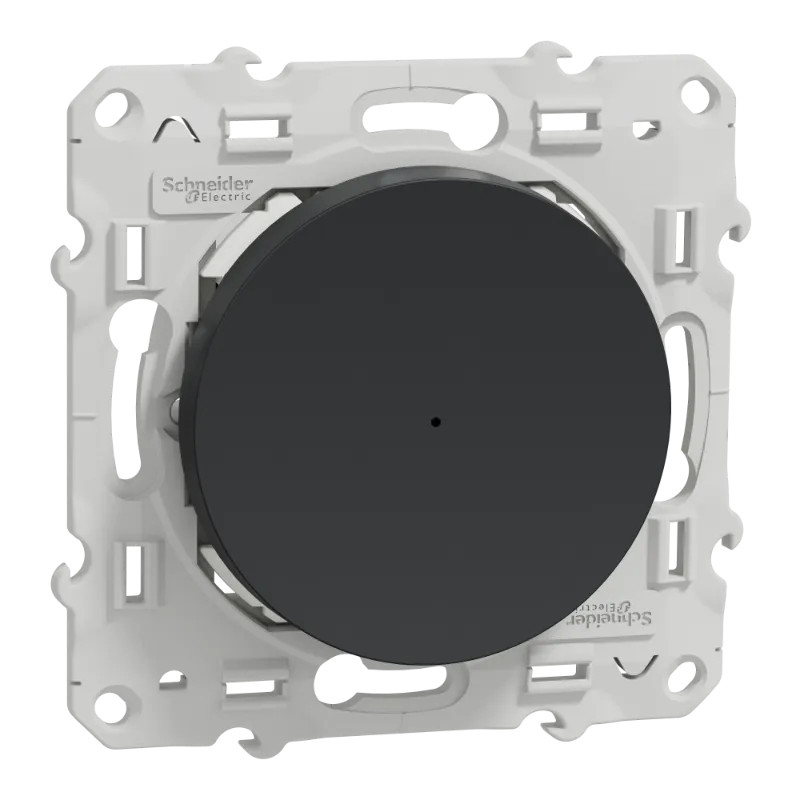 Wiser Odace - variateur poussoir - 2 fils - zigbee - anthracite - S540522W Schneider Electric