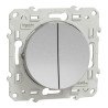 Odace - double va-et-vient - aluminium  - connexion rapide - S530214 Schneider Electric