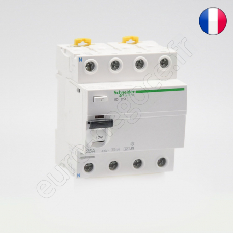 Residual Current Circuit Breaker ilD  - A9R31425F - IID 4P 25A 30MA ASI