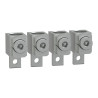Lot bornes Alu 240mm²  - 4P - TPSCON50 Schneider Electric