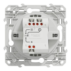 Odace - interrupteur VMC - aluminium - avec position arrêt - S530243 Schneider Electric