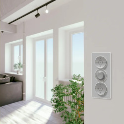 Odace - interrupteur VMC - aluminium - avec position arrêt - S530243 Schneider Electric