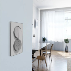 Odace - interrupteur VMC - aluminium - avec position arrêt - S530243 Schneider Electric