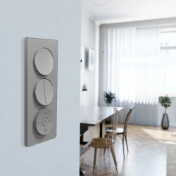 Odace - interrupteur VMC - aluminium - avec position arrêt - S530243 Schneider Electric