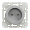 Odace - prise de courant 2P - aluminium - connexion à vis - S530033 Schneider Electric