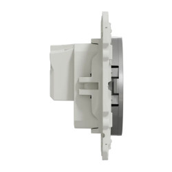 Odace - prise de courant 2P - aluminium - connexion à vis - S530033 Schneider Electric