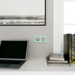 Odace - prise de courant 2P+T affleurante - aluminium- connexion rapide - S530052 Schneider Electric