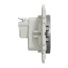 Odace - prise de courant 2P+T - aluminium- standard Schuko allemand - S530057 Schneider Electric