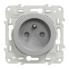 Odace - prise de courant 2P+T - aluminium - S530059 Schneider Electric