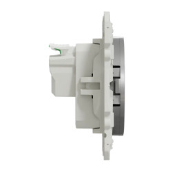 Odace - prise de courant 2P+T - aluminium - S530059 Schneider Electric