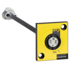 commande rotative latérale droite INS 40 à 160 poignée rouge - 28944 Schneider Electric